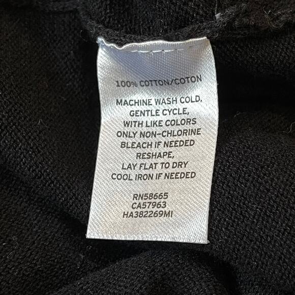 Halogen Top Small Blue Round Neck Cap Short Sleeve 100% Cotton Minimalist Casual - Picture 4 of 5